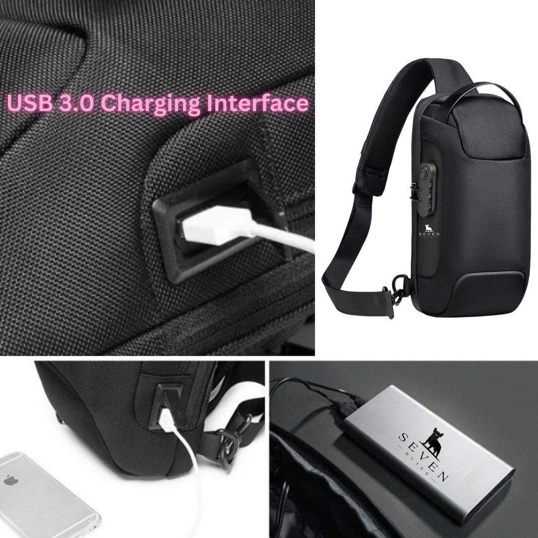 SEVEN BYTES Multi-Function Cross Body Bag: For Gaming, Motorcycling, Travelling and Accessory Bag
